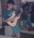 Young Billy Chrissochos with his Epiphone