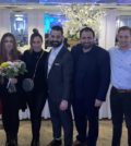 From left, Anastasia Lambrou, Anna Tannousis, Petroula Lambrou,, Councilman Stathis Theodoropoulos, Assemblyman Michael Tannousis, Pantelis Pantelides, Despina Axiotakis