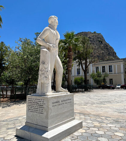 Statue of Ioannis Kapodistrias in Nafplion